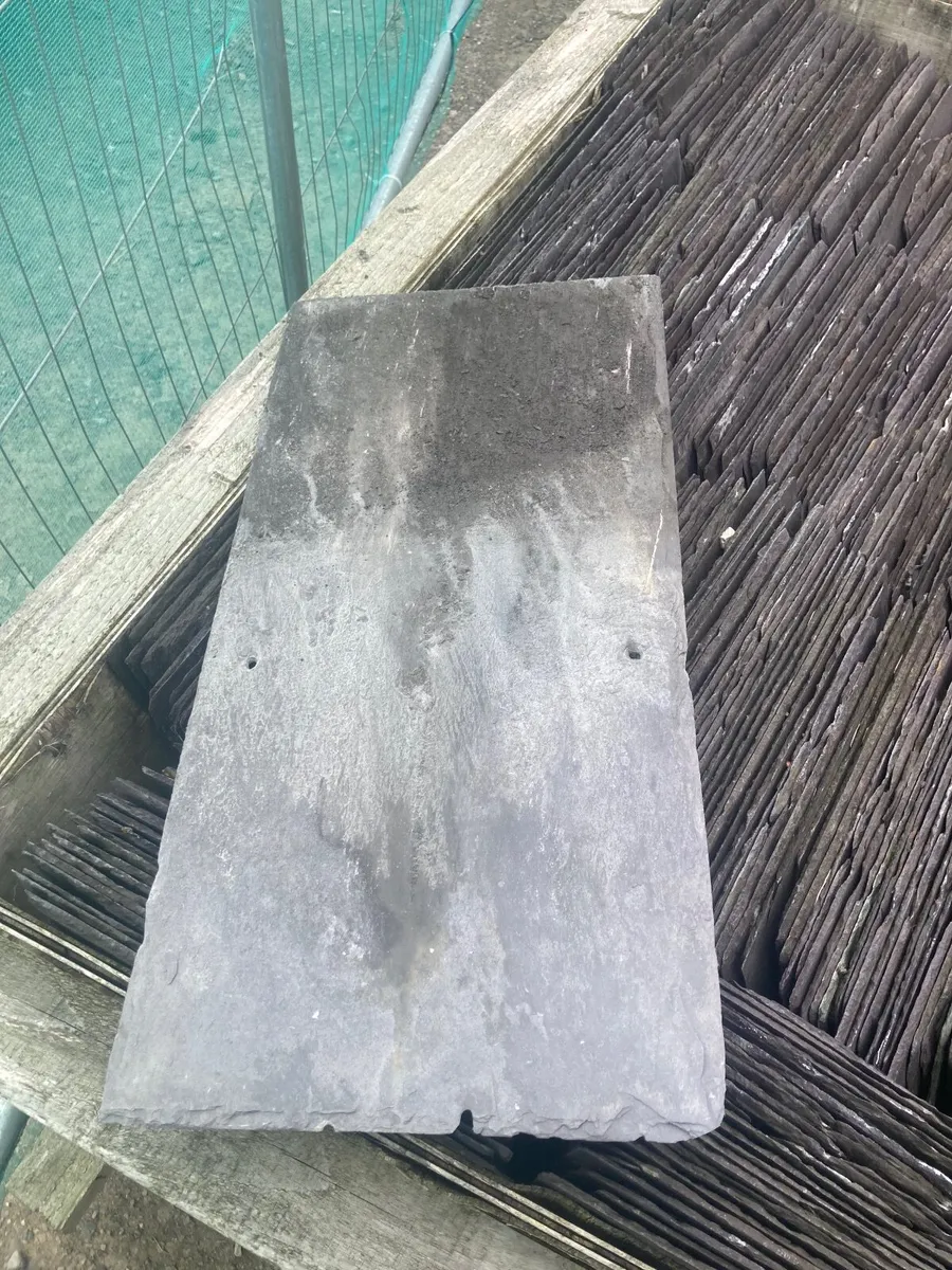 Blue Bangor slates and ridge tiles - Image 2