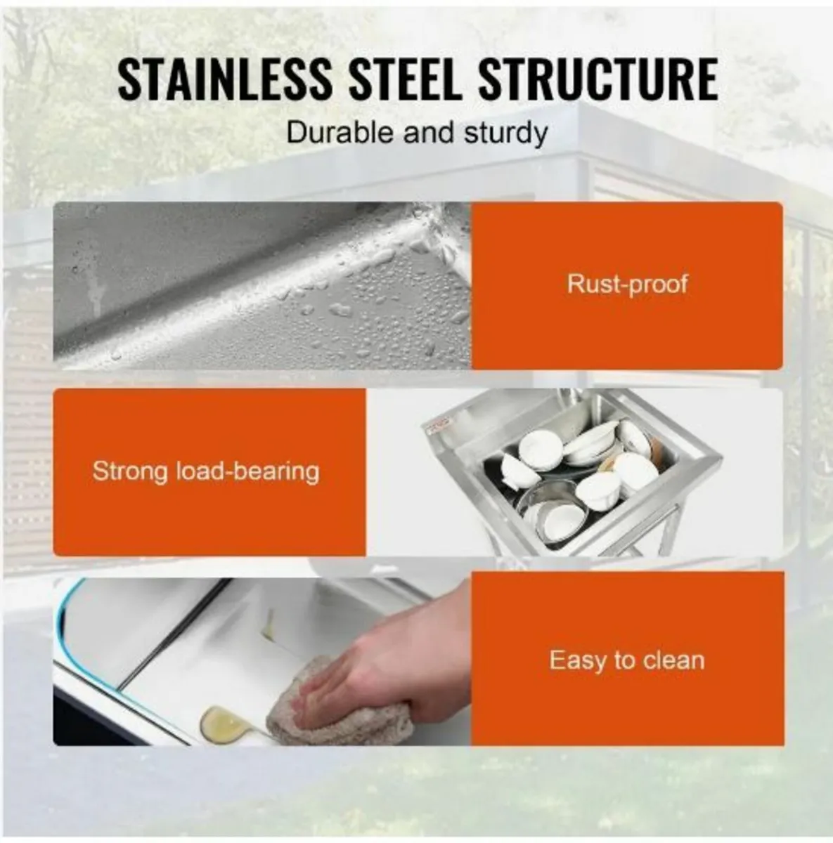 Stainless Steel Utility Sink - Image 3