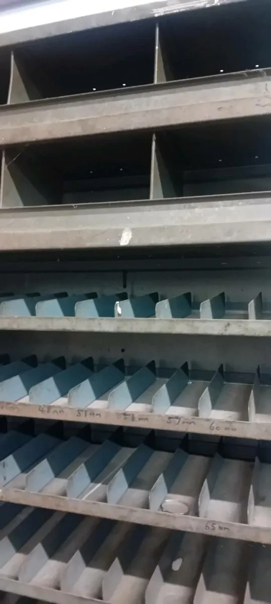 Large Vintage Metal Engineers Shelving - Image 3