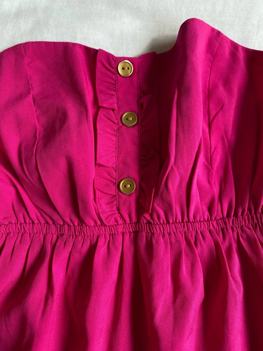 Women’s Fuchsia Strapless Elegant Top - Image 4