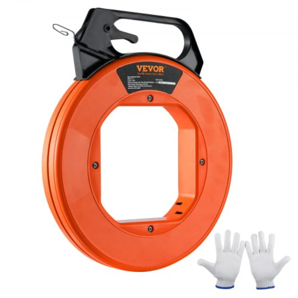 Fish Tape, 240-foot, 1/8-inch, Steel Wire Puller w
