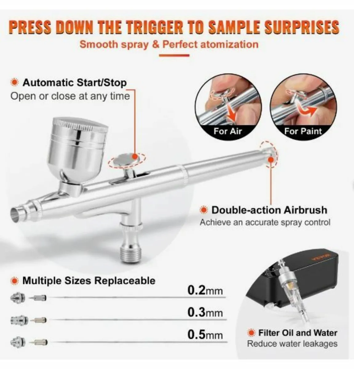 Airbrush Kit, Portable Airbrush Set - Image 4