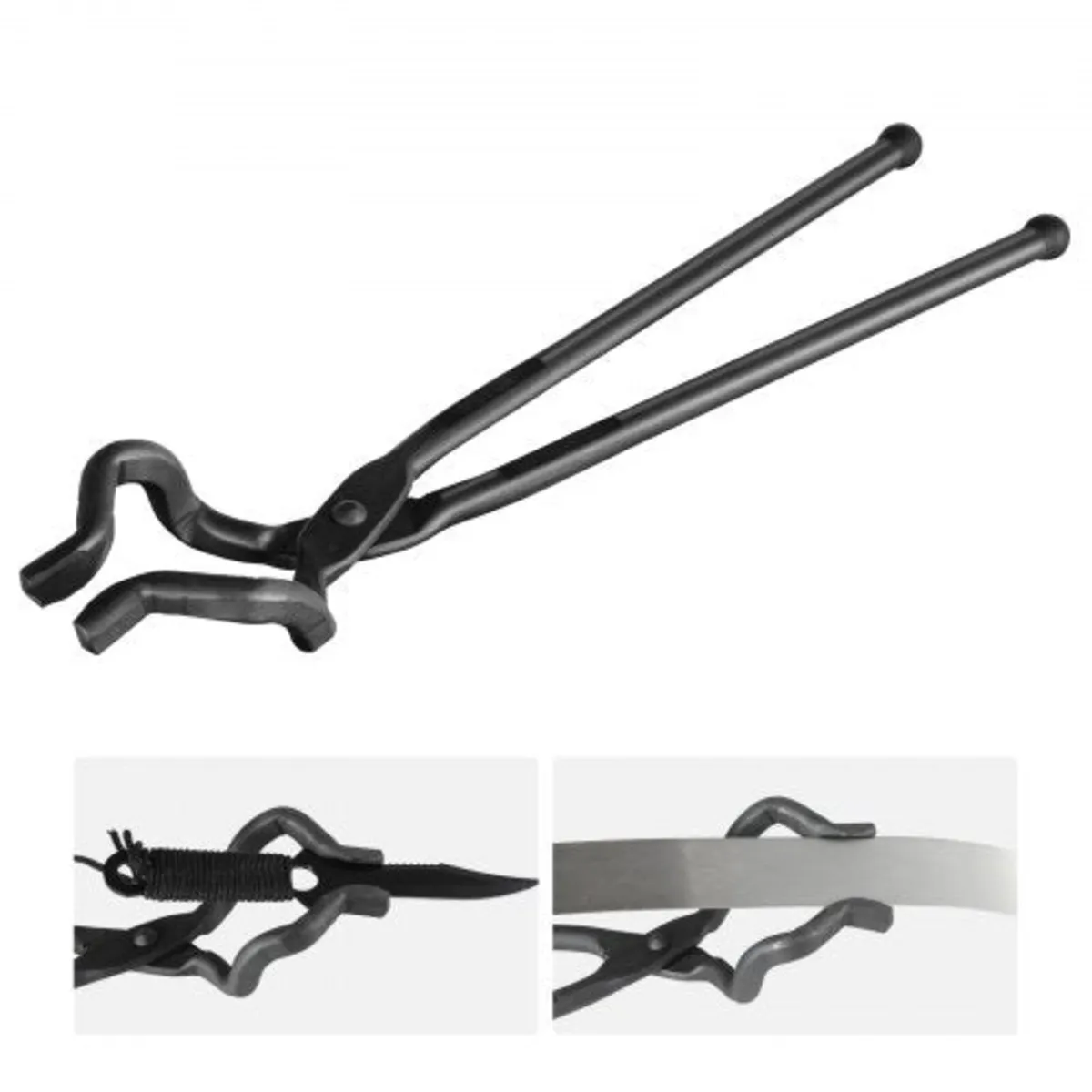 Blacksmith Tongs, 18â€ Z V-Bit Tongs, Carbon Stee