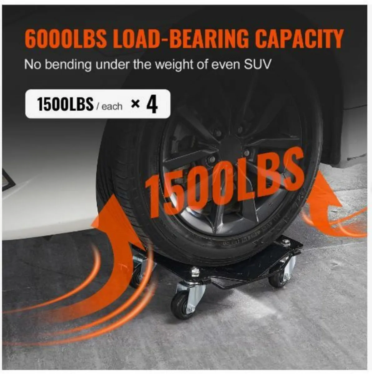 Car Dolly Wheel Tire Dolly 4 PCS Heavy Duty - Image 4