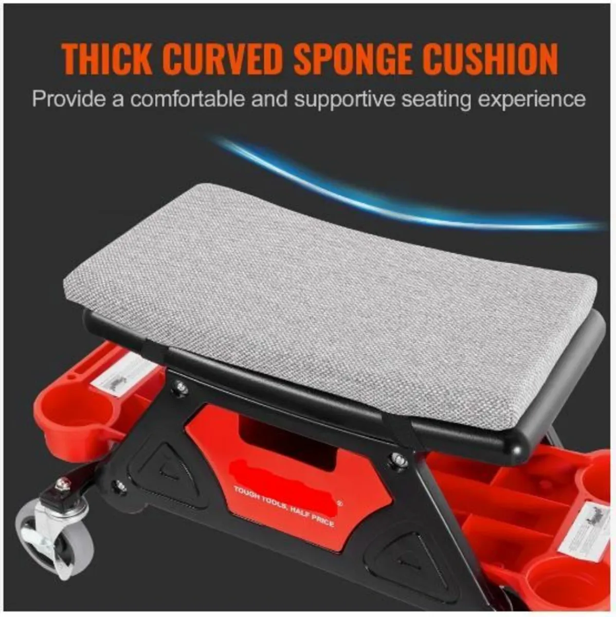 Mechanics Stool, 136.1kg Capacity - Image 3