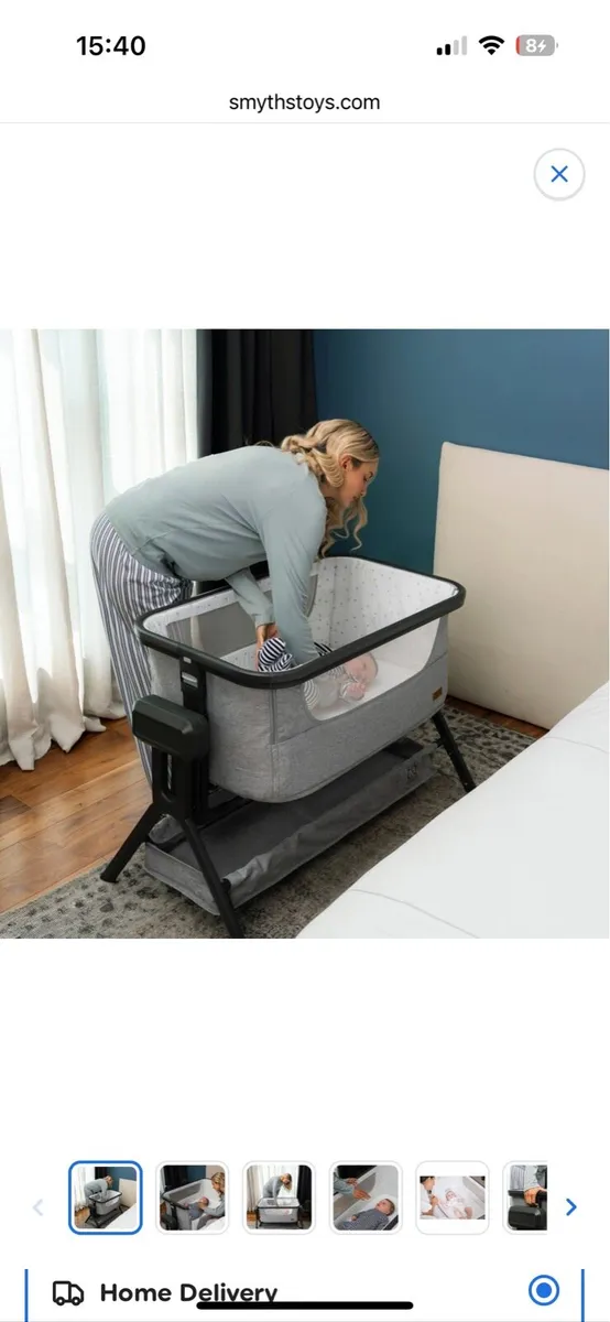 Baby Elegance Co-Glide Electric Bedside Crib - Image 1