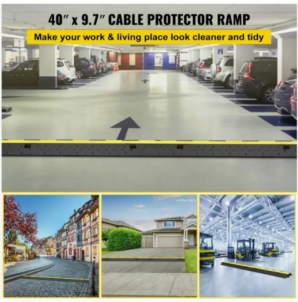 Cable Protector 101x24.5x5cm 3 Pack - Image 2