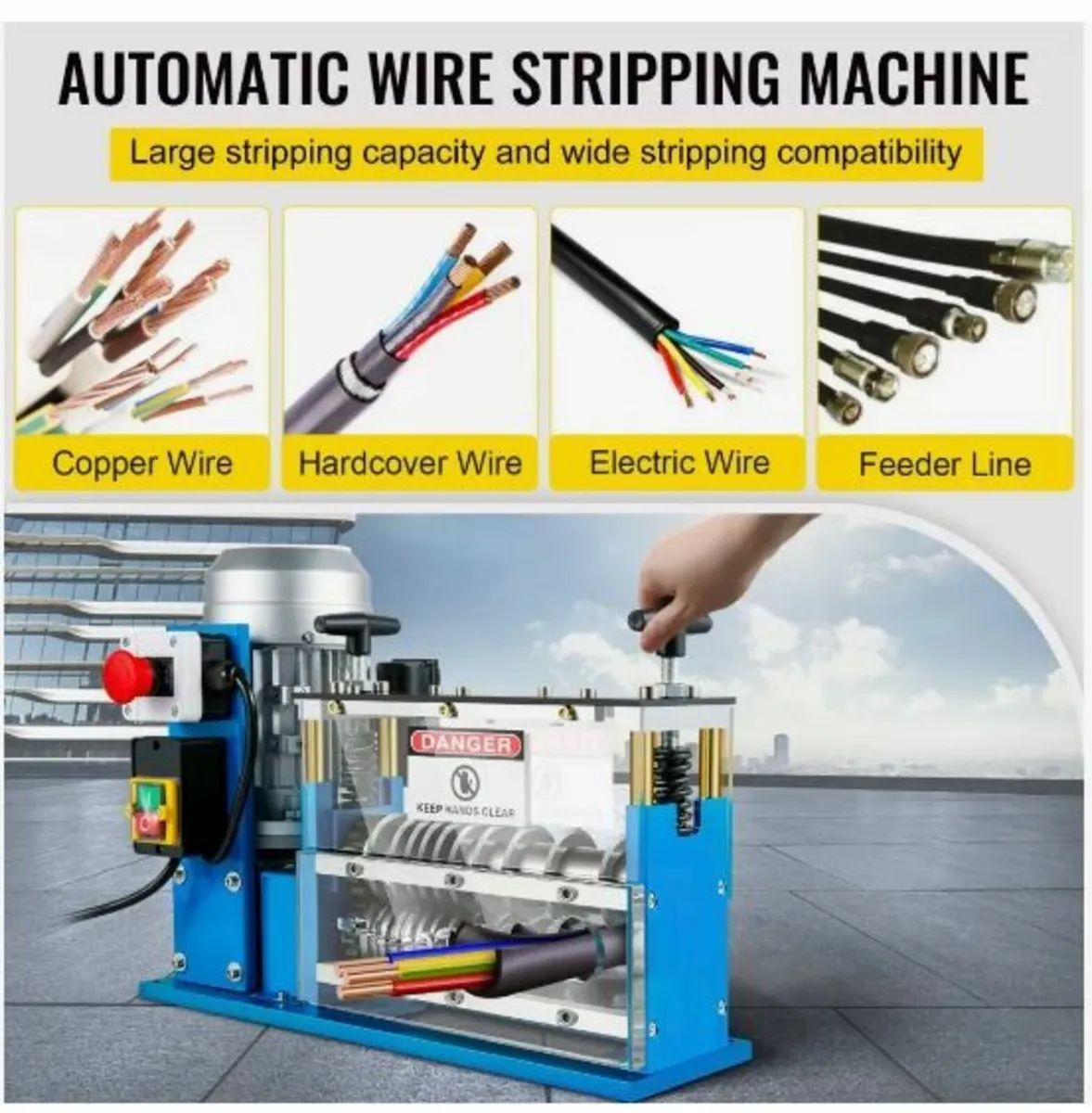 Electric Wire Stripping Machine, 1.5-38 mm - Image 3