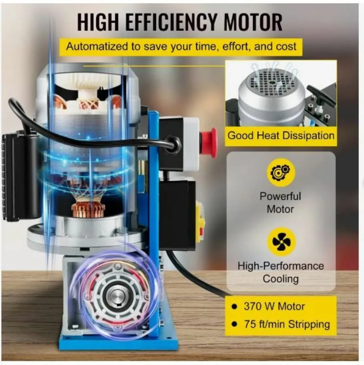 Electric Wire Stripping Machine, 1.5-38 mm - Image 4