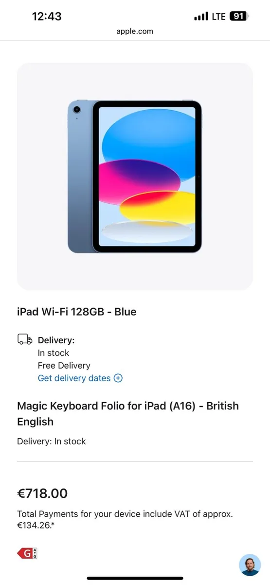 Ipad and keyboard - Image 1