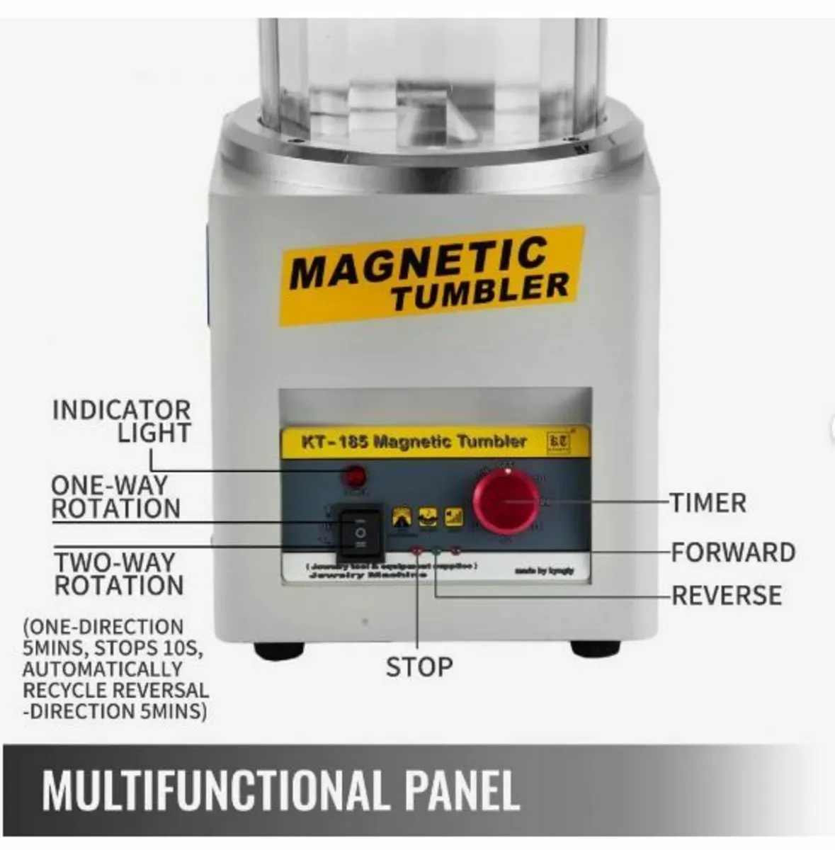 KT-185 Magnetic Tumbler 180mm - Image 1