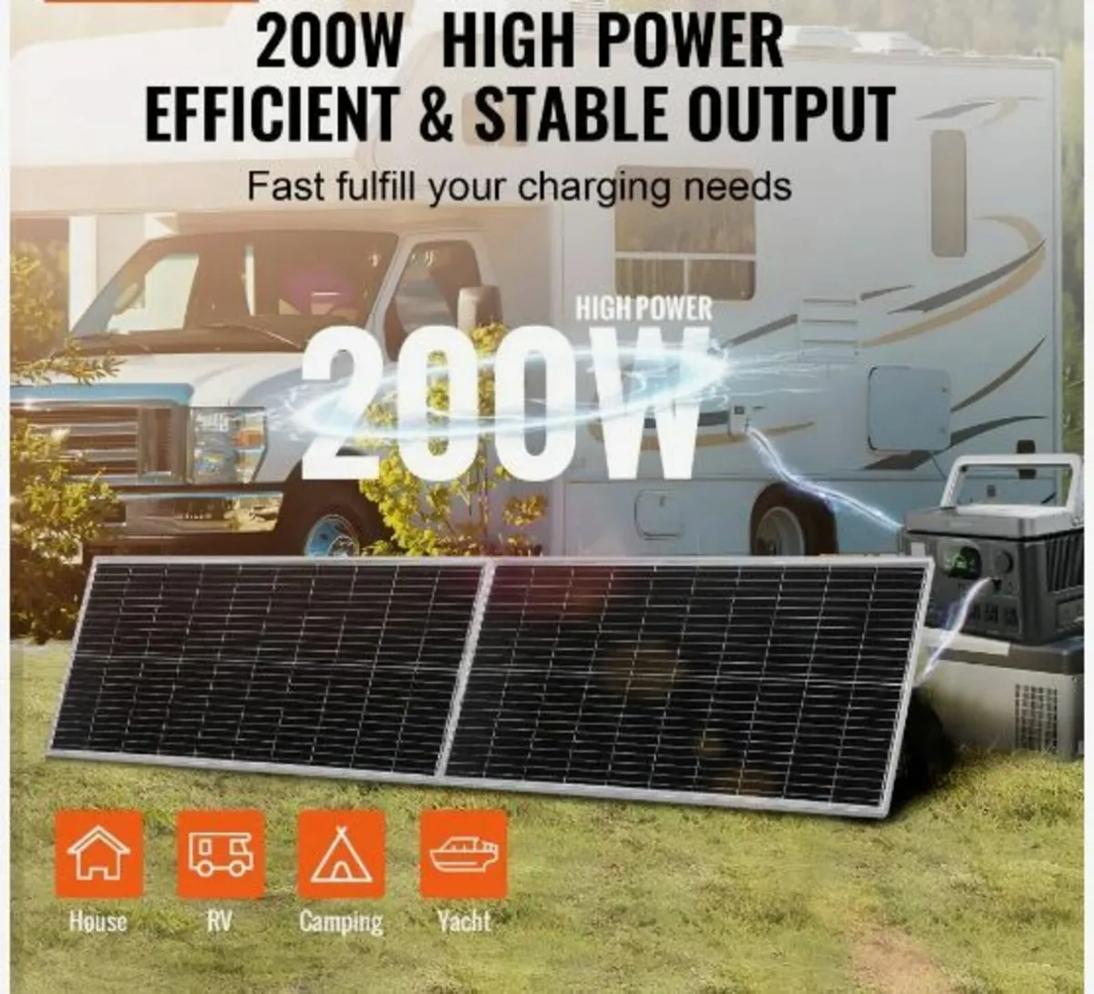 200W Monocrystalline Solar Panel Kit - Image 4