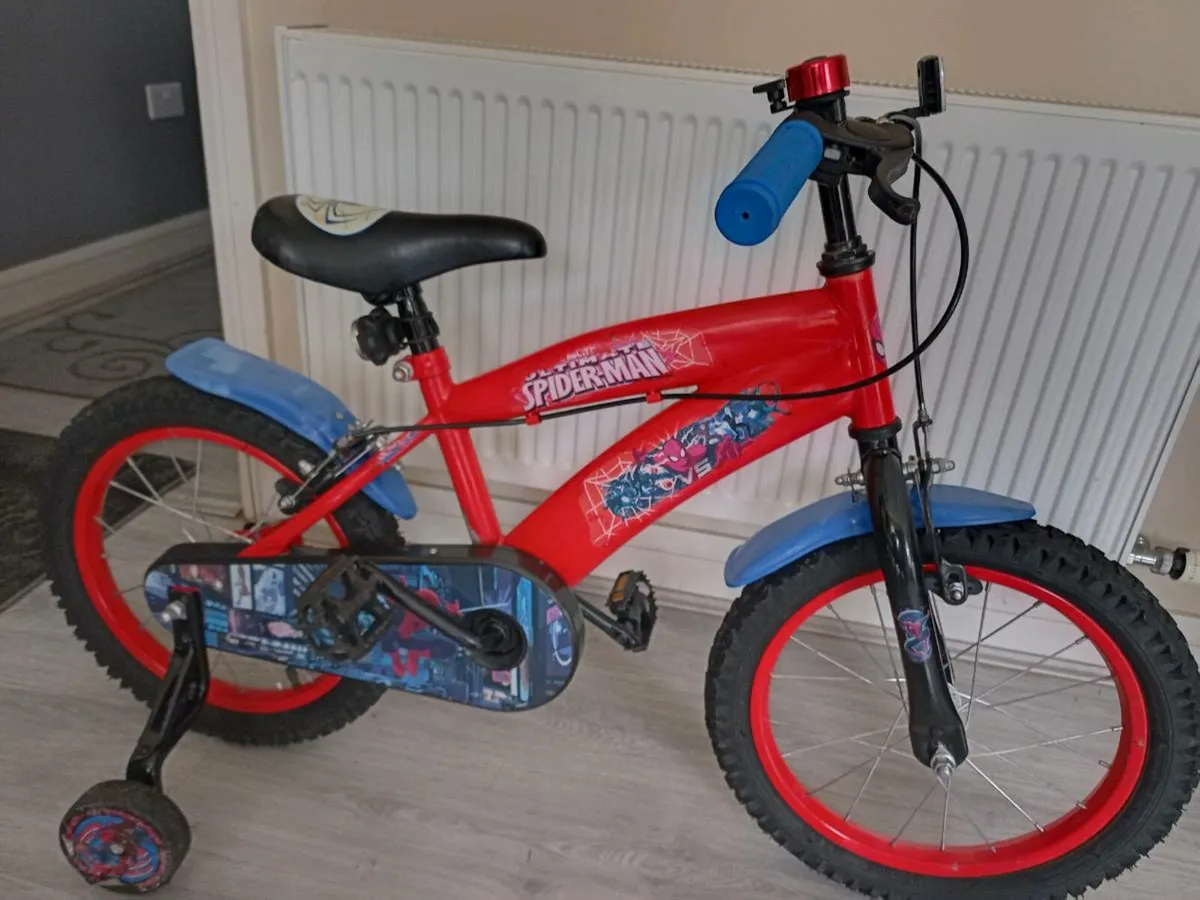 Kids spider man bike size 16 inch wheels - Image 2