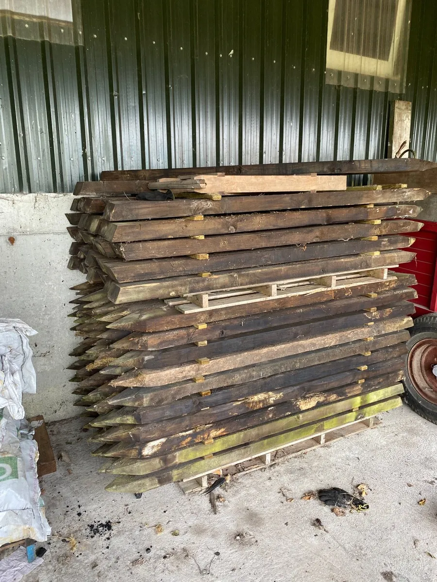 Creosote 6x3 Fencing Stakes 2 metres - Image 1