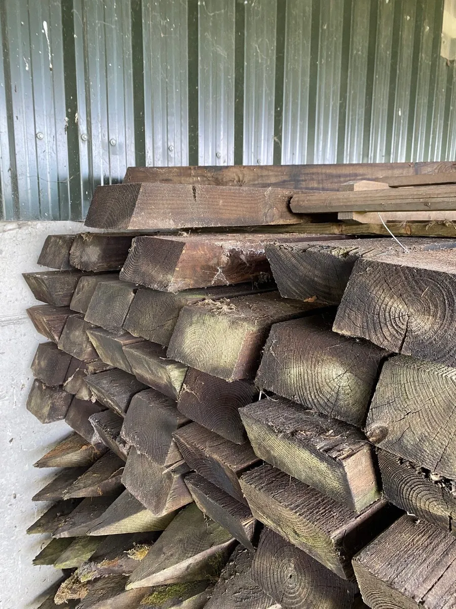 Creosote 6x3 Fencing Stakes 2 metres - Image 2
