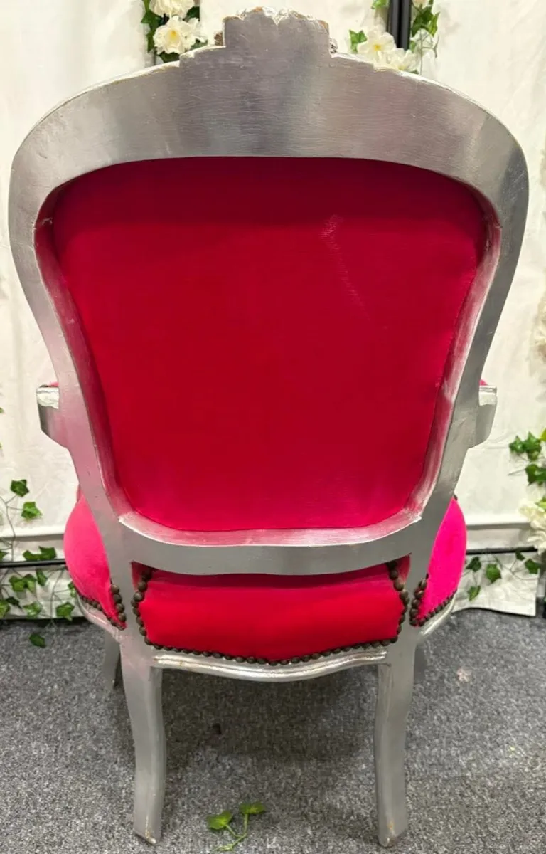 Casa Padrino Mod 1 Baroque Salon Chair Pink / - Image 3