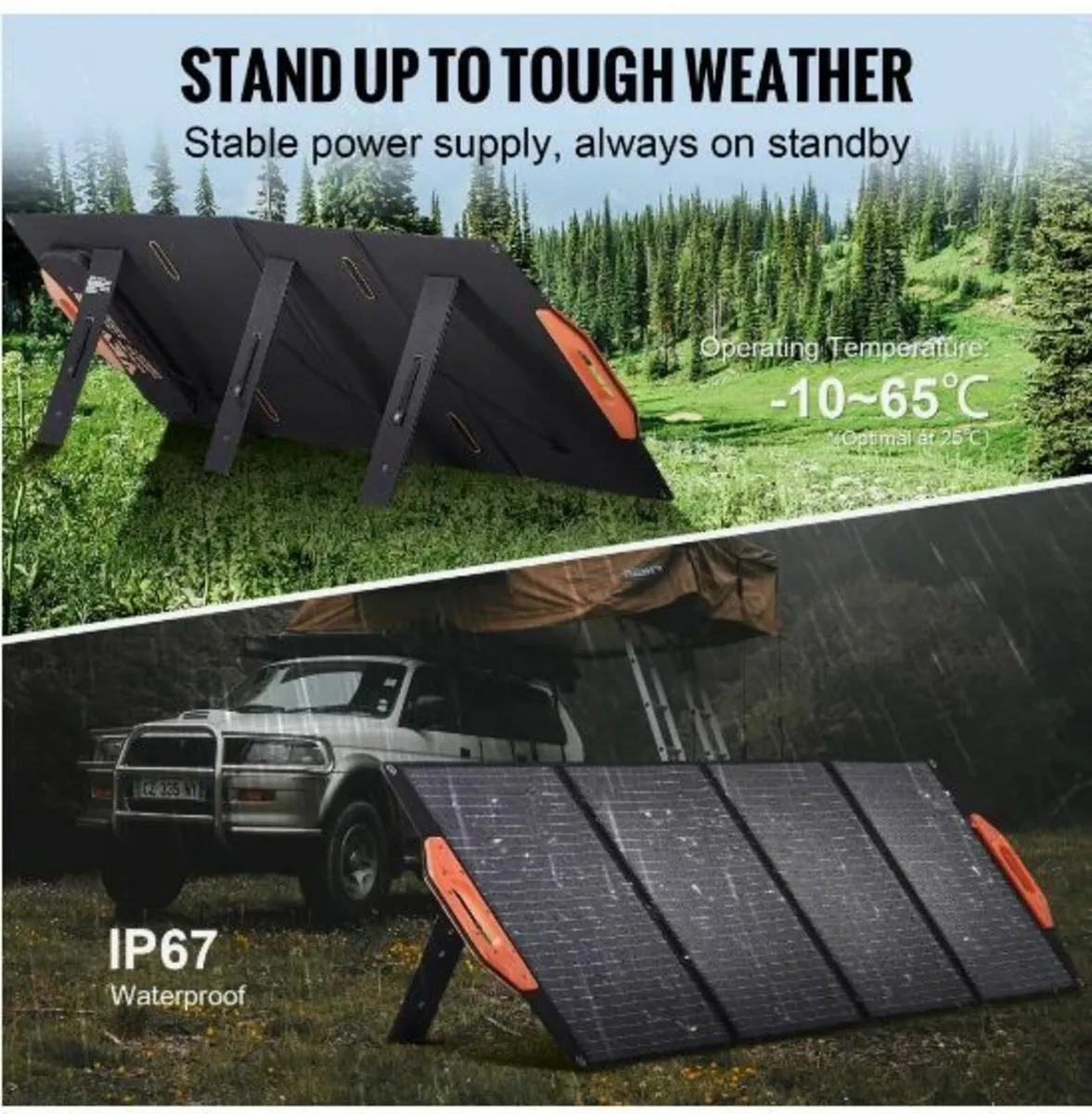 Portable Monocrystalline Solar Panel 120W - Image 3