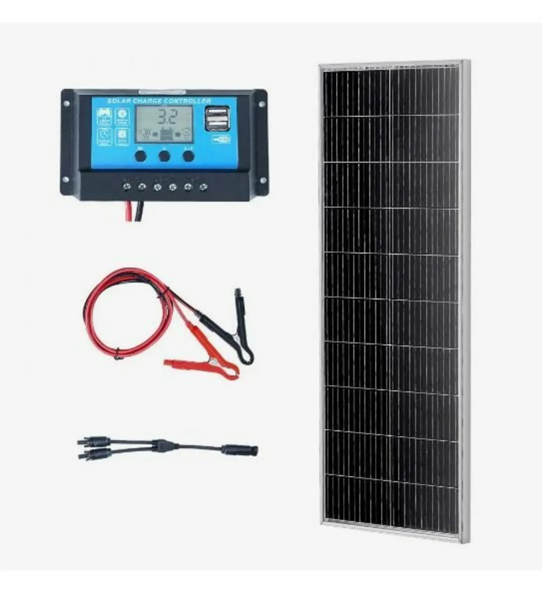 100W Monocrystalline Solar Panel Kit - Image 1