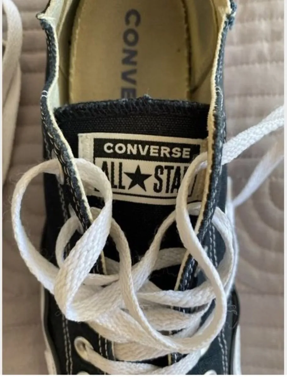 Converse Trainers - Black - Size UK 6 - Image 3