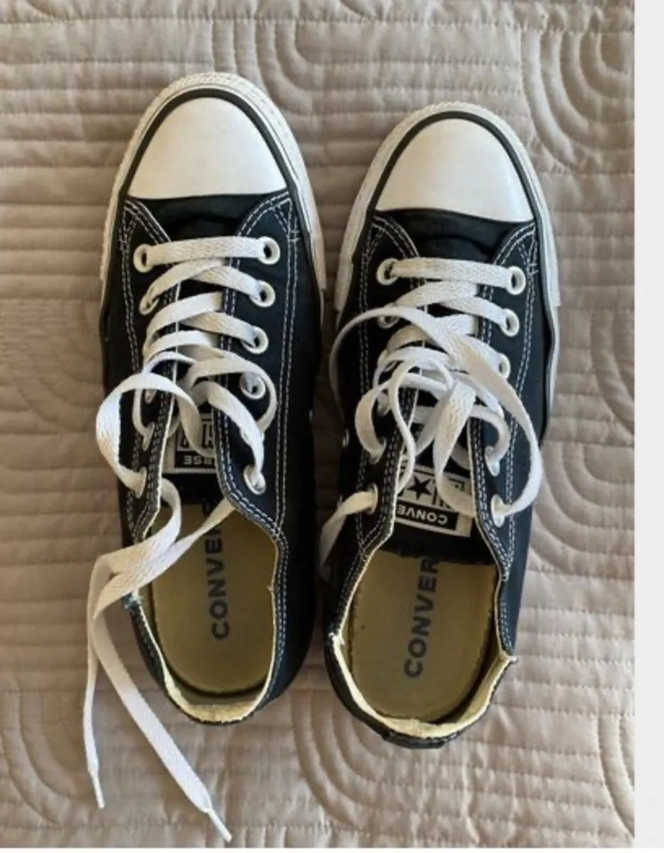 Converse Trainers - Black - Size UK 6 - Image 4