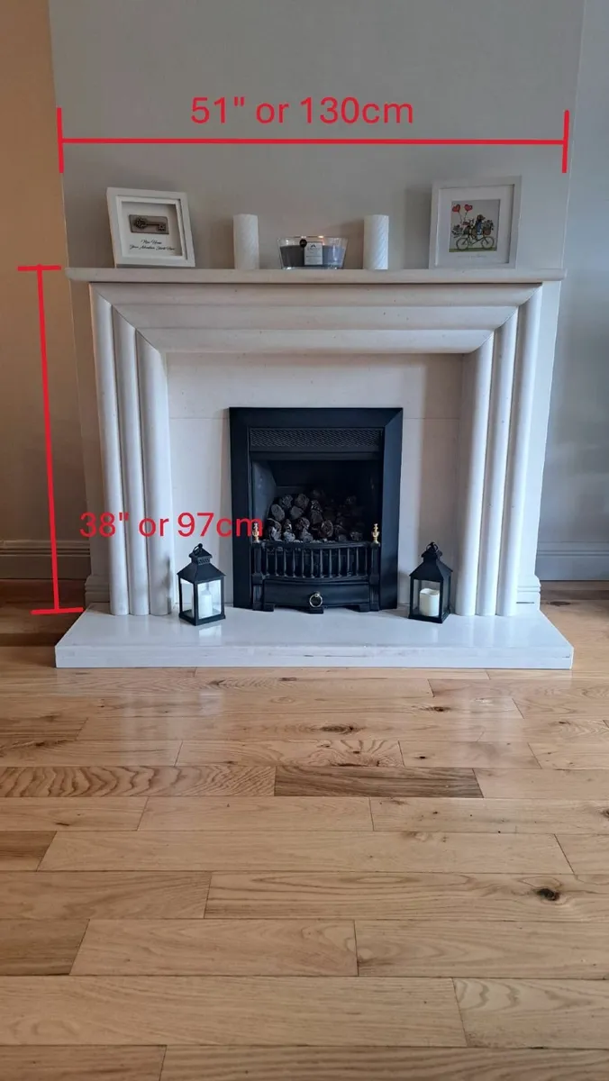 Elegant Cream Marble Fireplace For Sale 🔥🔥🔥 - Image 3