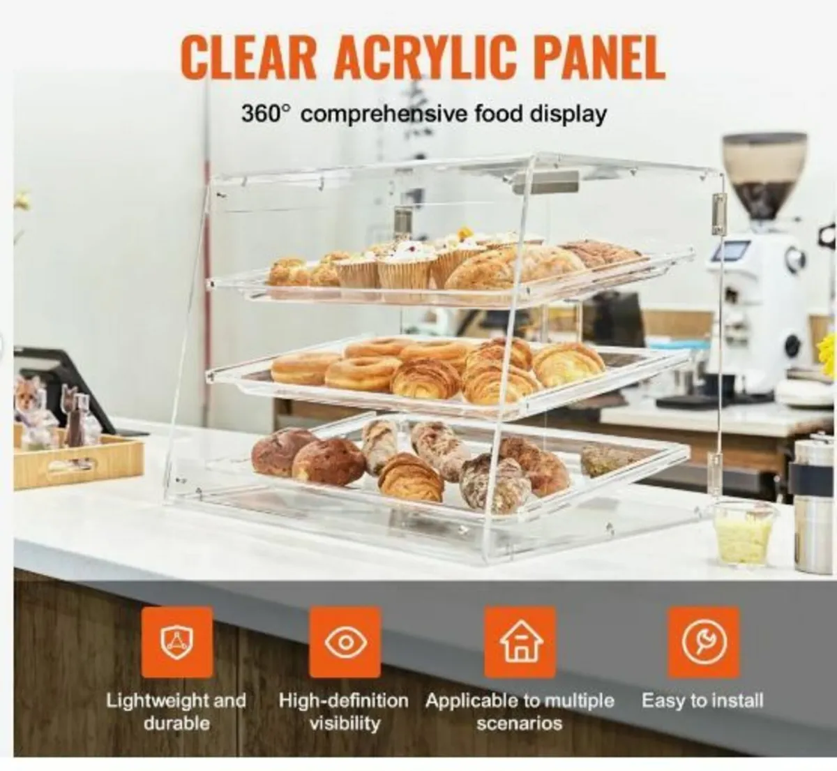Pastry Display Case, 3-Tier Commercial - Image 3
