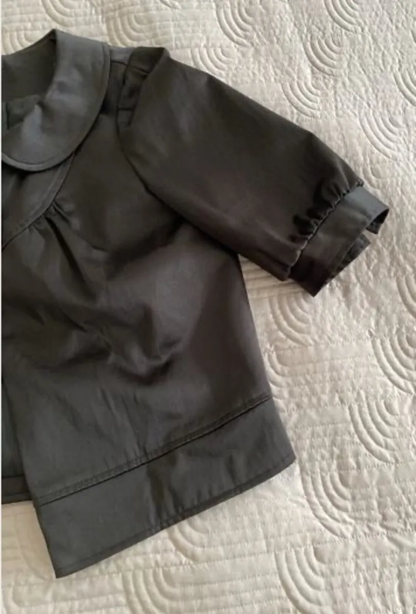 Savida - Beautiful Black Sheen cropped jacket - S - Image 3