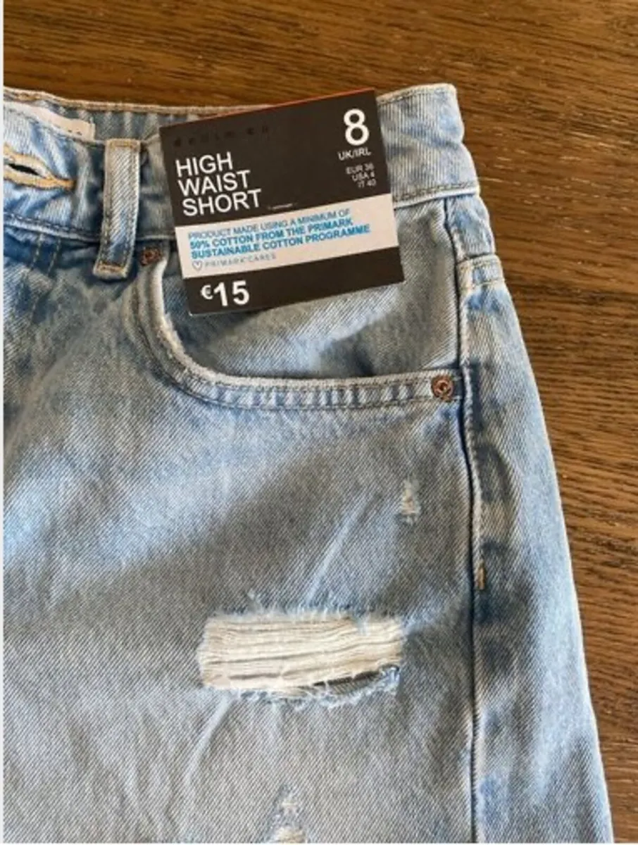 Penneys denim high-waist shorts Size 8 - Image 2