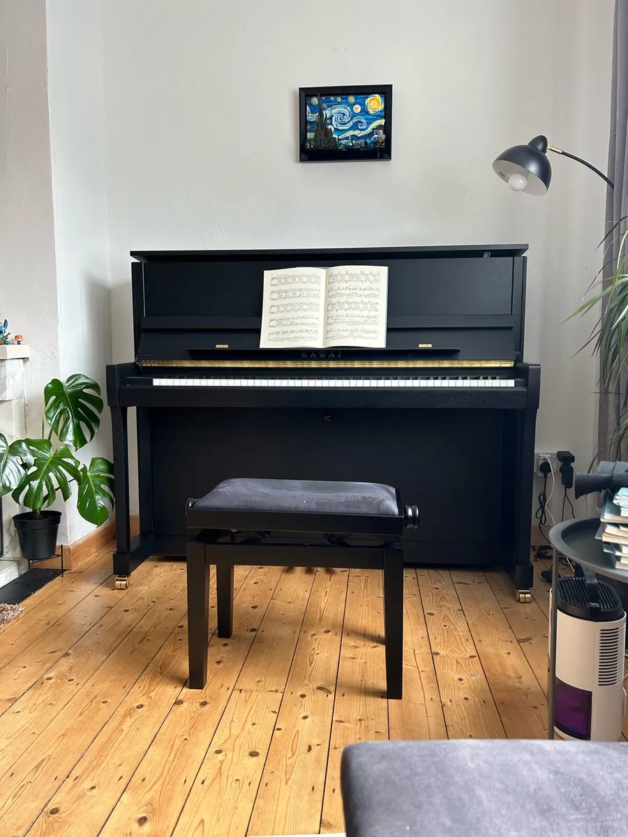 Kawai E300 Upright Piano - Like New - Image 1