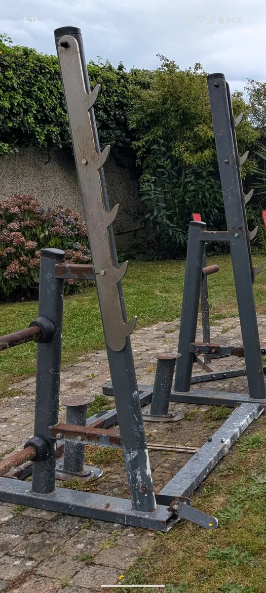 Bench, weights , dumbbells & free squat racks - Image 3