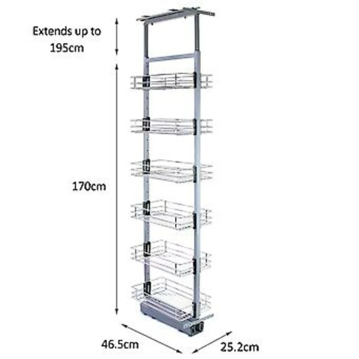 Tall Metal Pull out Kitchen larder Drawer - Image 1