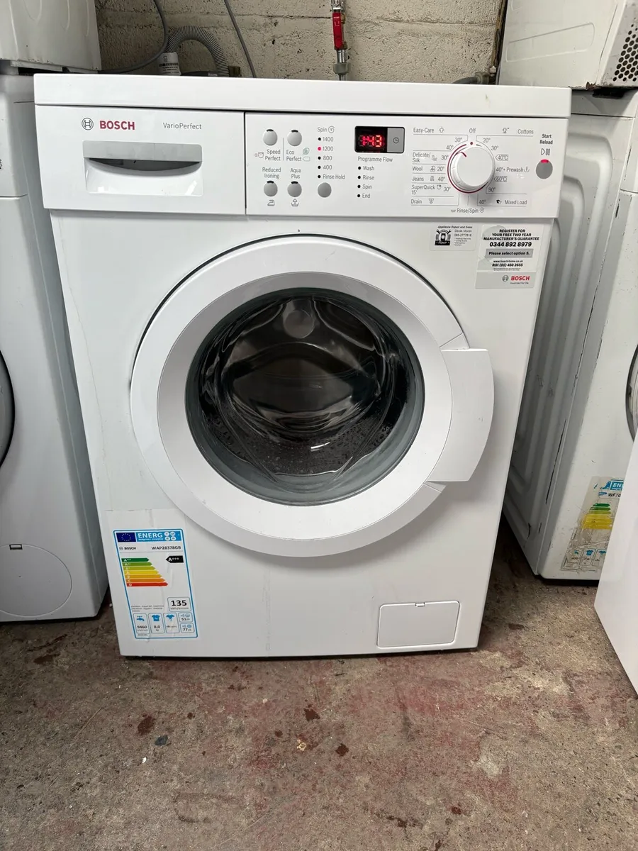 Bosch Washing Machine - Large 8kg Drum - Image 1