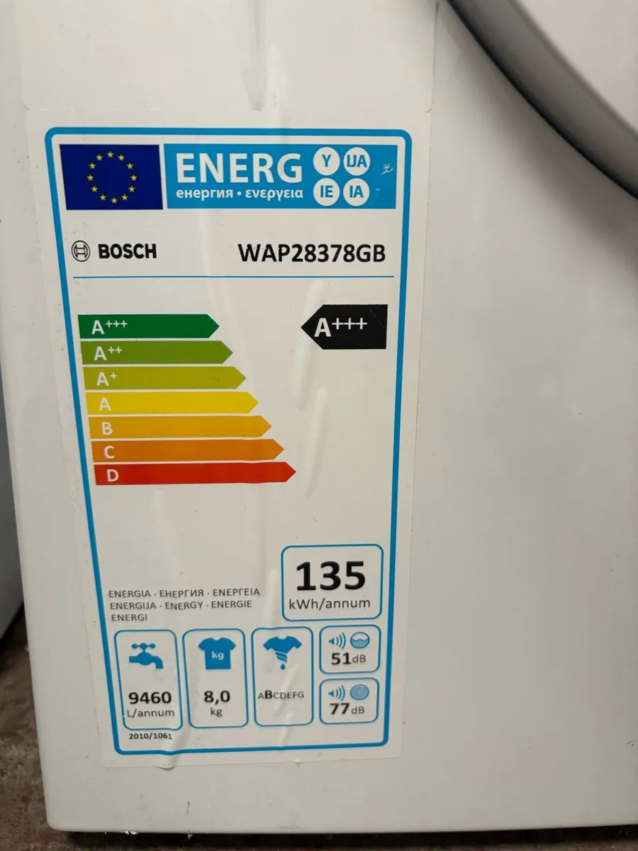 Bosch Washing Machine - Large 8kg Drum - Image 2