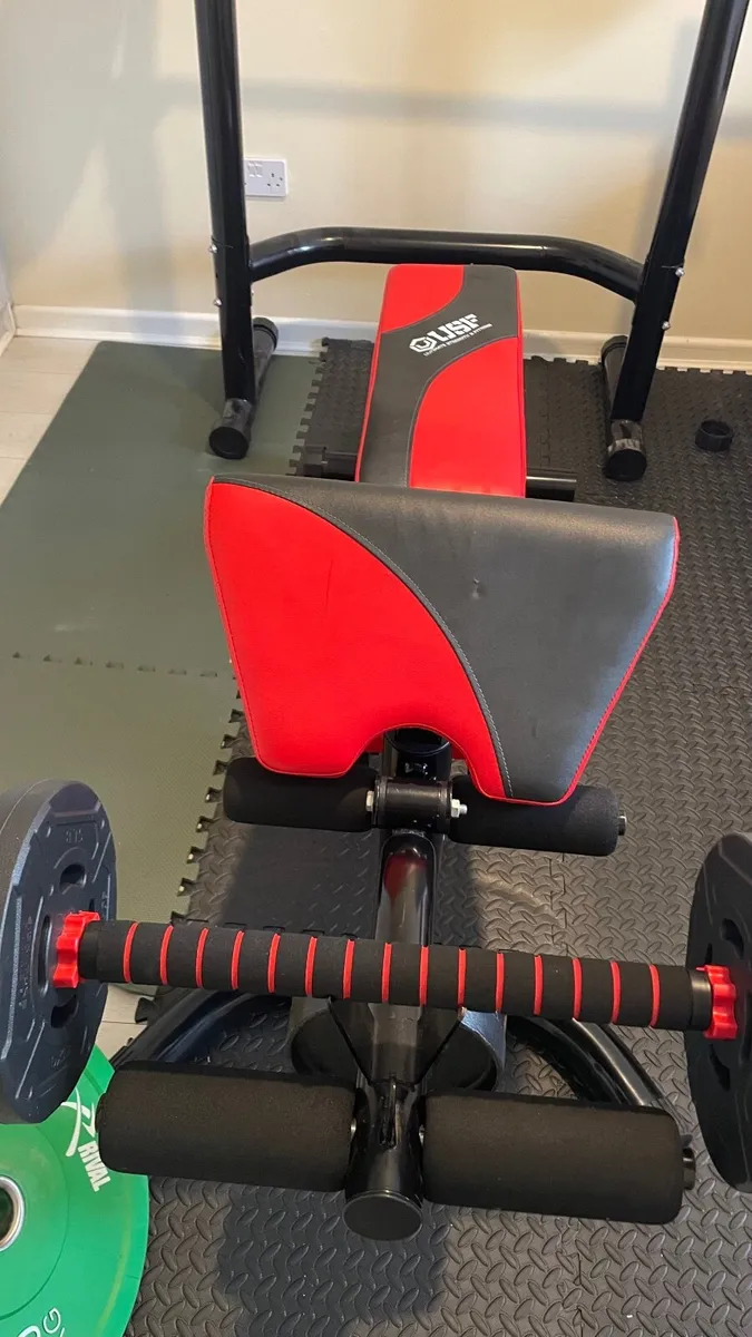 Full Home Gym Set – Olympic Bar, Bench, Weights - Image 2