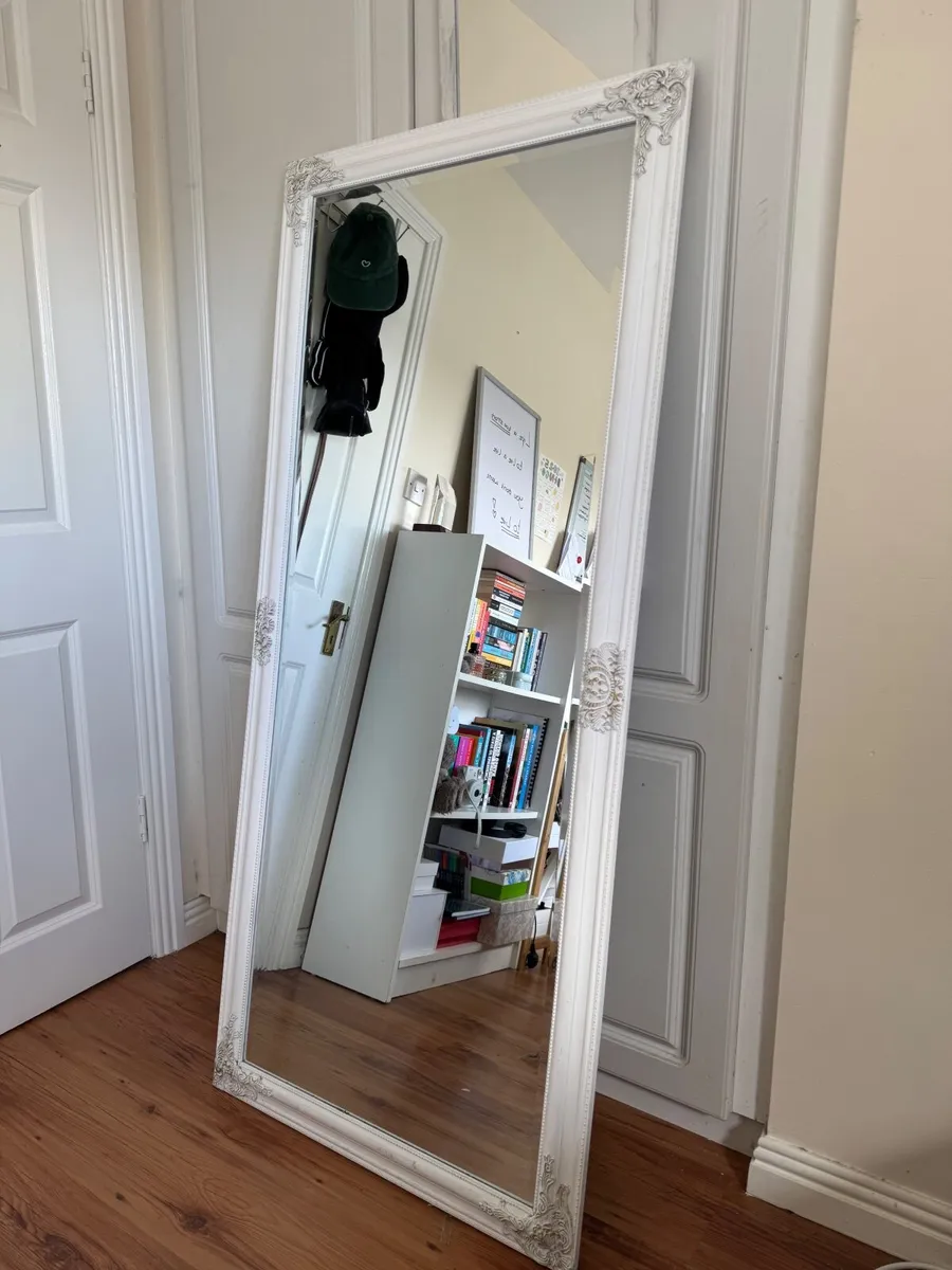 Large white mirror - Image 1
