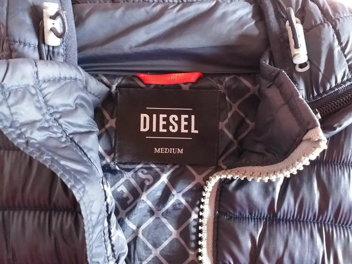 MENS  WINTER   DIESEL JACKET - NAVY BLUE-MEDIUM - Image 3