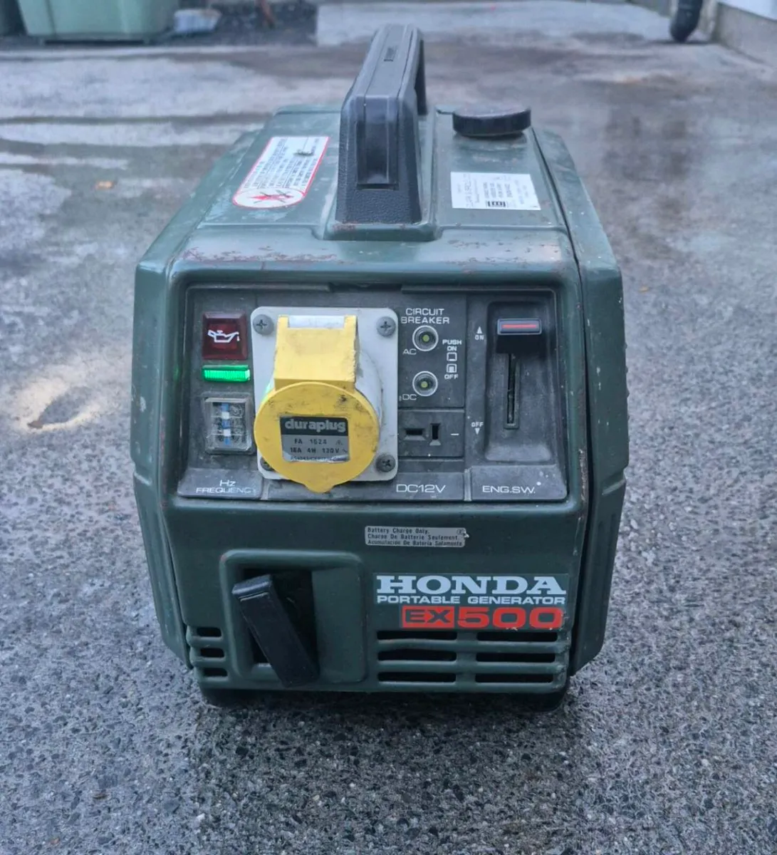 HONDA EX500 PETROL PORTABLE GENERATOR. IDEAL - Image 1