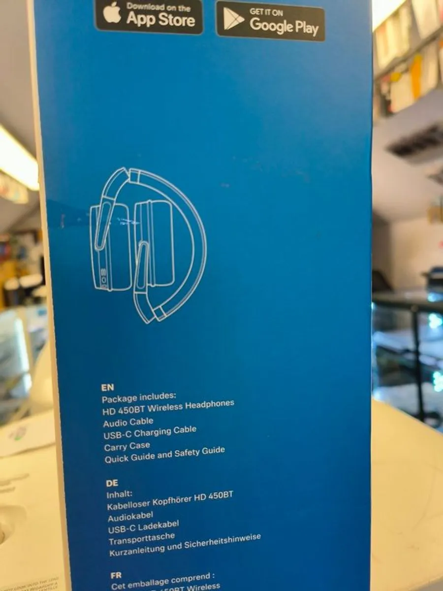 Sennheiser HD 450BT Noise-Cancelling Wireless Bluetooth Headphones (Black) Like New - Image 4
