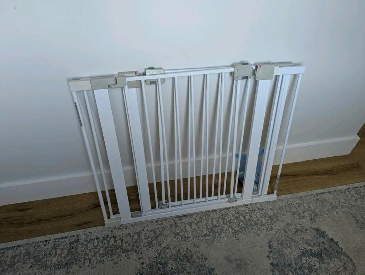 Pair of Safety 1st Stair Gates with Extensions - Image 1