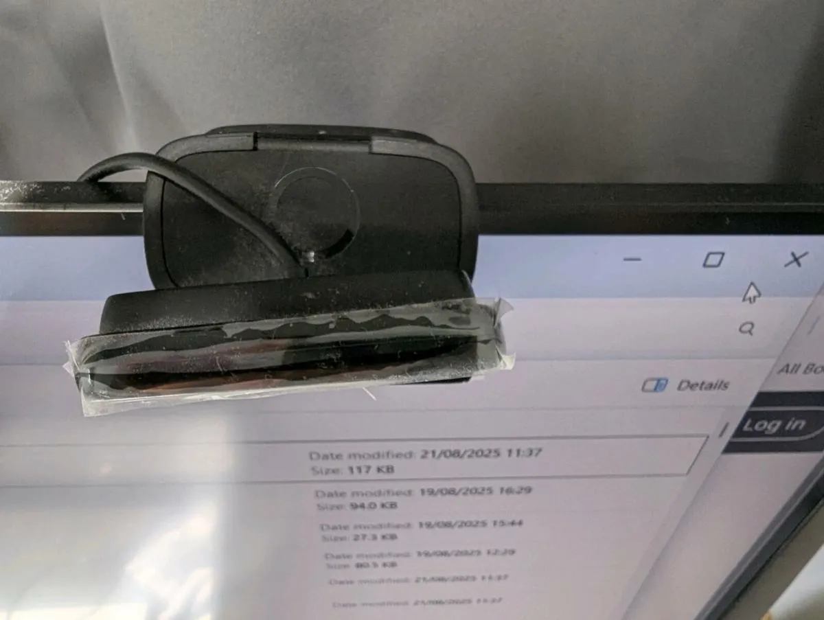 Logitech C615 Webcam with unused selfie stick trip - Image 2