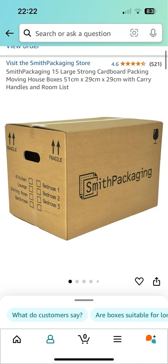 Moving boxes x 15 - Image 2