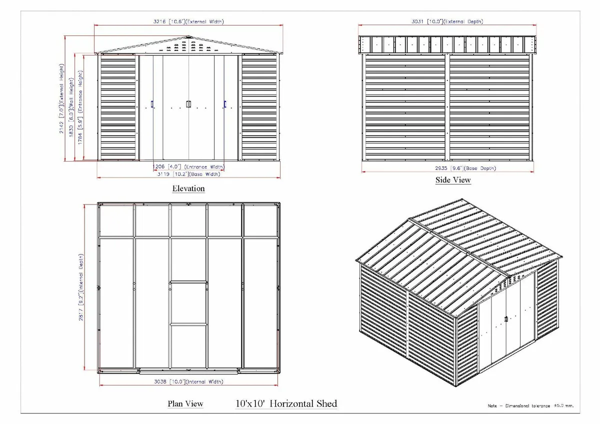 Alpine Steel Sheds - Various Sizes - Delivery Inc - Image 4