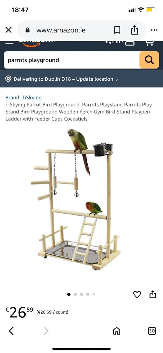 Parrot Cage, Playground and Toys - Image 4