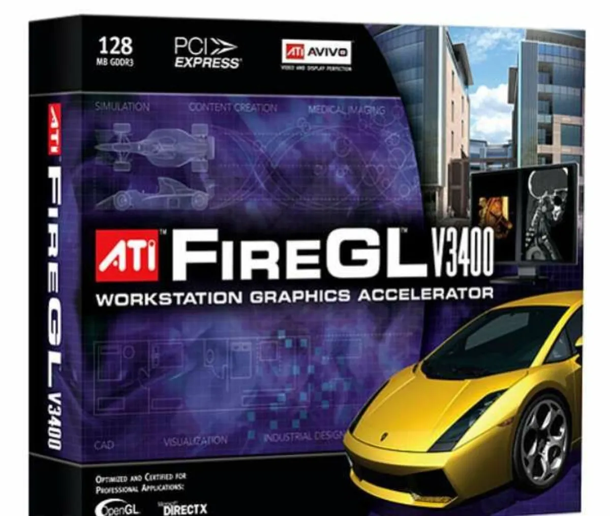 ATI FireGL V3400 PCI Express Workstation Display C - Image 1