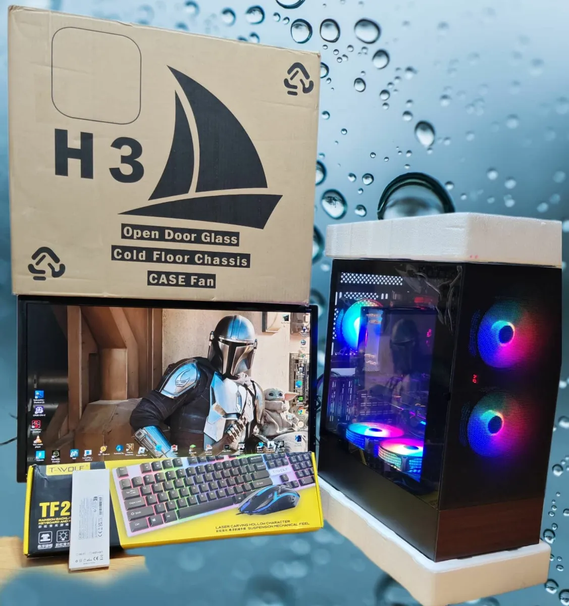 PC GAMING COMPUTER MONITOR 1 TB SSD 10 FANS - Image 1