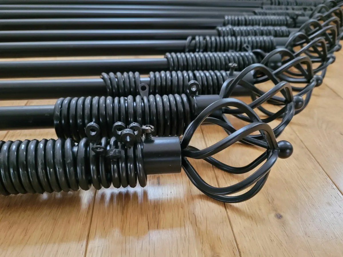 Curtain Poles + Wall Mount Brackets - Image 1
