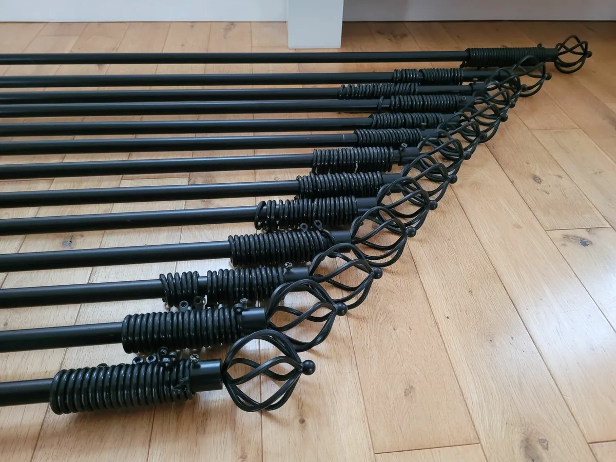 Curtain Poles + Wall Mount Brackets - Image 2