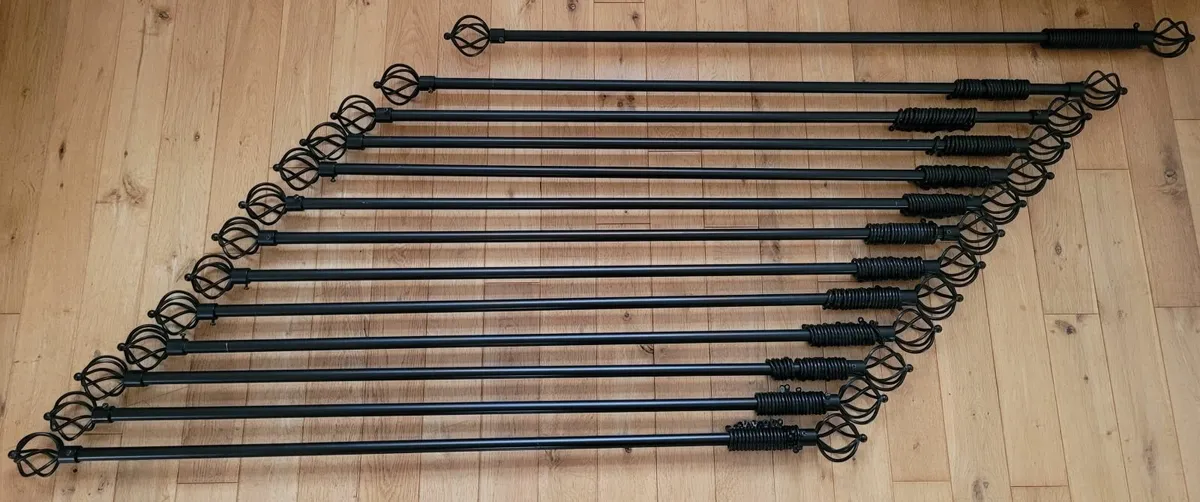 Curtain Poles + Wall Mount Brackets - Image 4