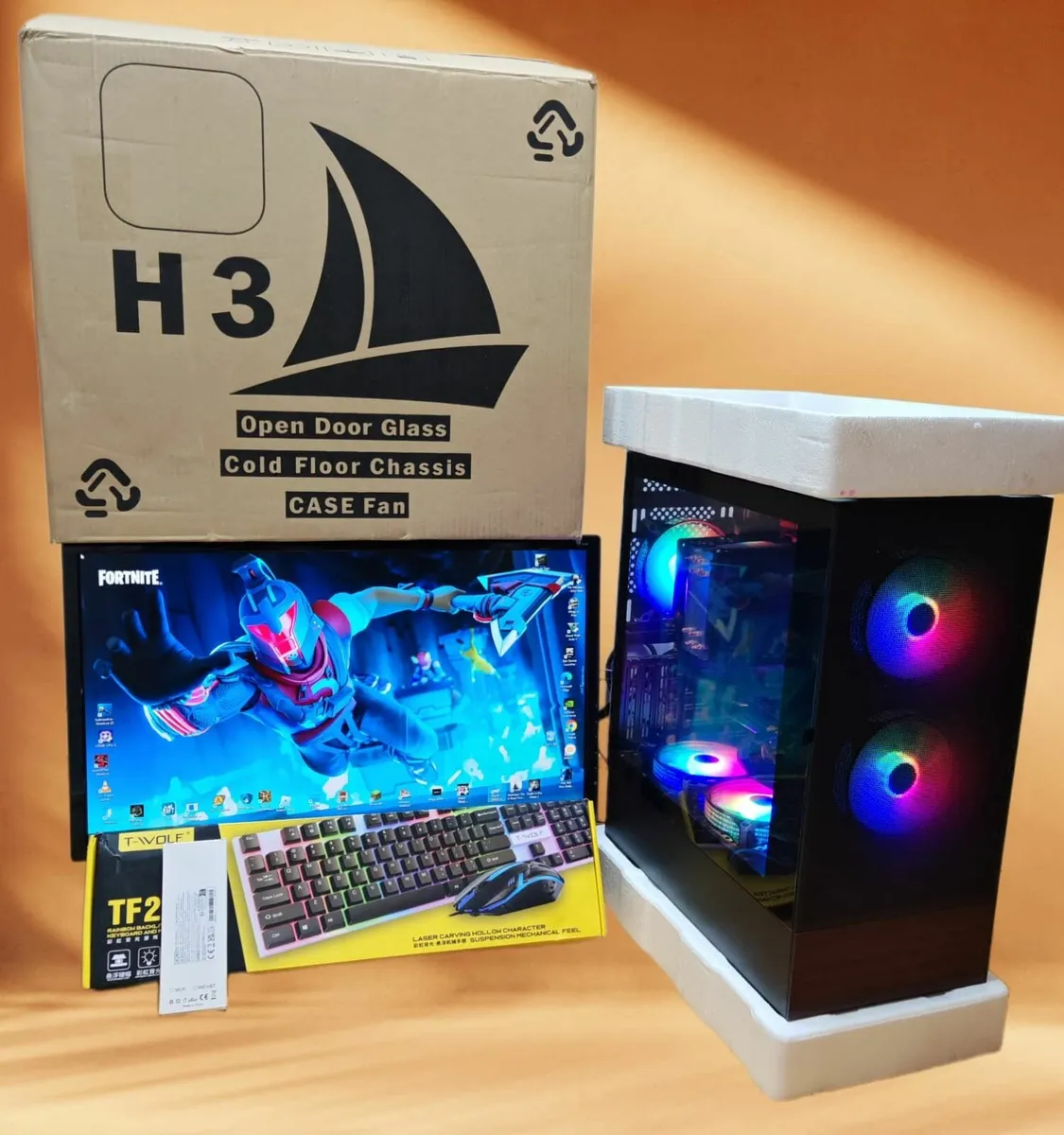GAMING COMPUTER MONITOR 1 TB SSD 10 FANS pc - Image 1