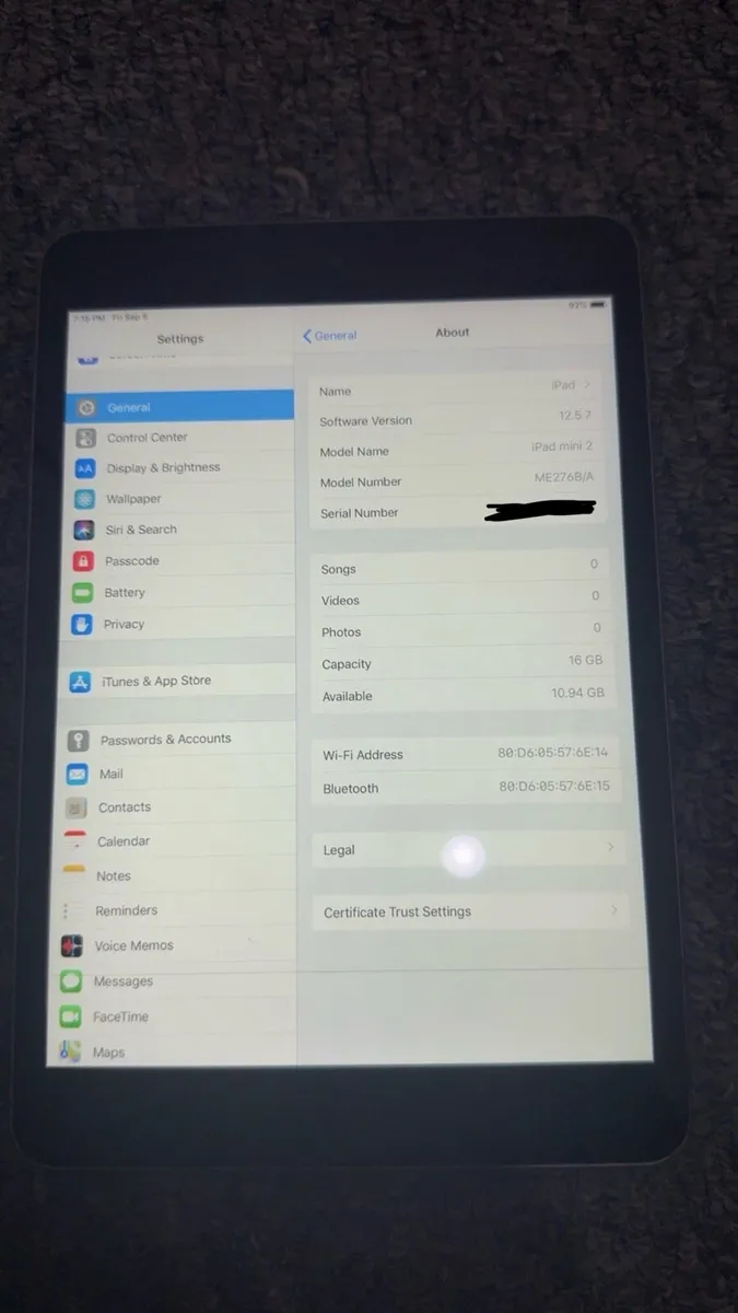 iPad. Mini 2 16Gb WiFi 12.5.7 grey - Image 2